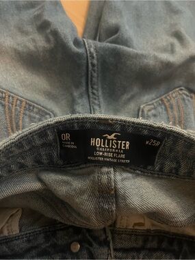 Hollister Women's Low-Rise Flare Bootcut Jeans - Light Blue Denim
